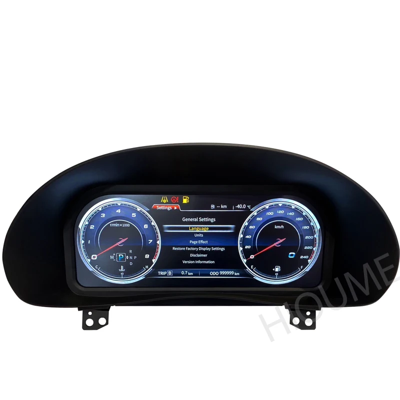 New Car LCD Instrument Cluster Retrofit Multimedia Digital Dashboard for Toyota/Corolla 2014-2017 Head-up Display Panel Gauges