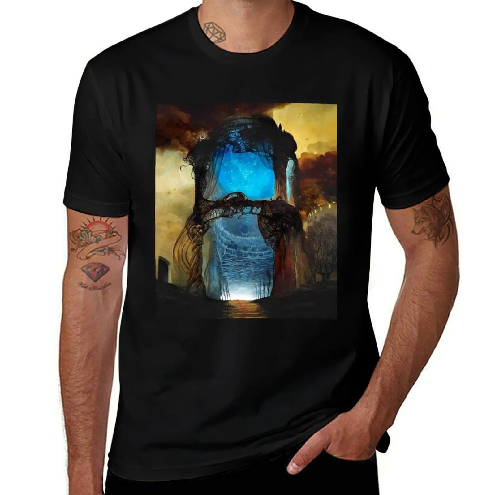

Dzislaw Beksinski art T-Shirt t shirt man luxury men t shirt cotton 100% cotton tshirt 100% T-Shirt