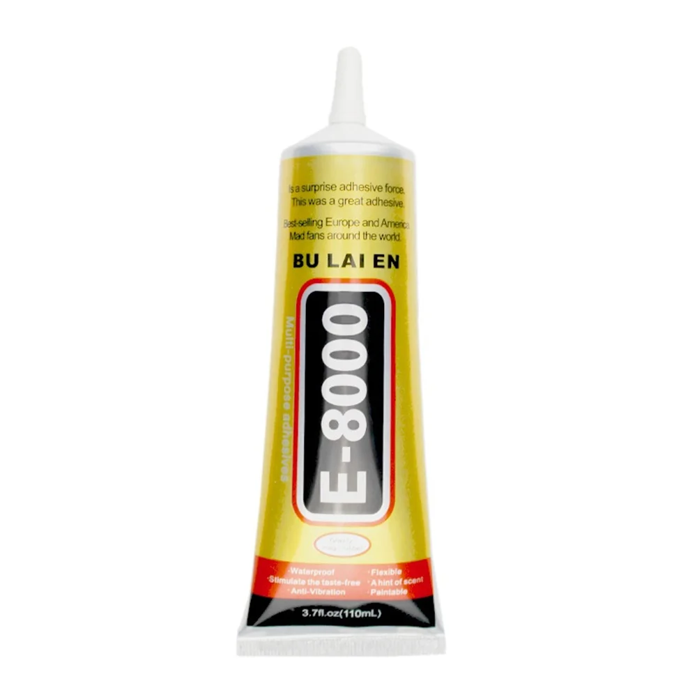 E8000 110ml Super Glue Liquid Multipurpose Industrial Adhesive DIY Rhinestone Jewelry Crafts Fix Phone Screen Glass Nail Gel