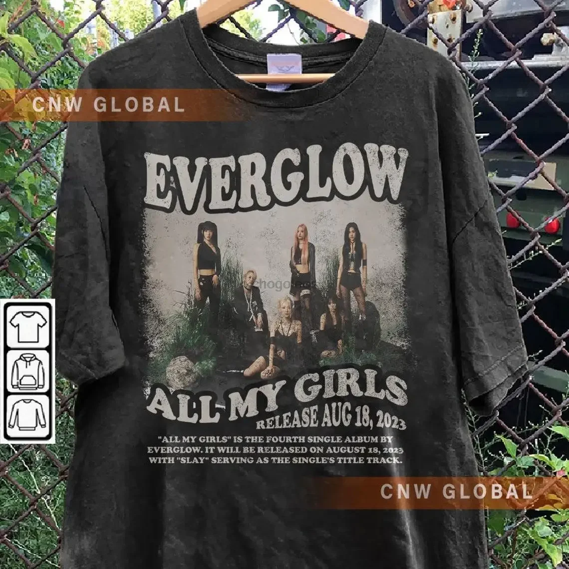 Everglow свитшот для всех моих девушек с альбомом 4 Everglow Slay винтажный Ретро Графический музыкальный подарок унисекс Веерная Толстовка Kpop0908KD