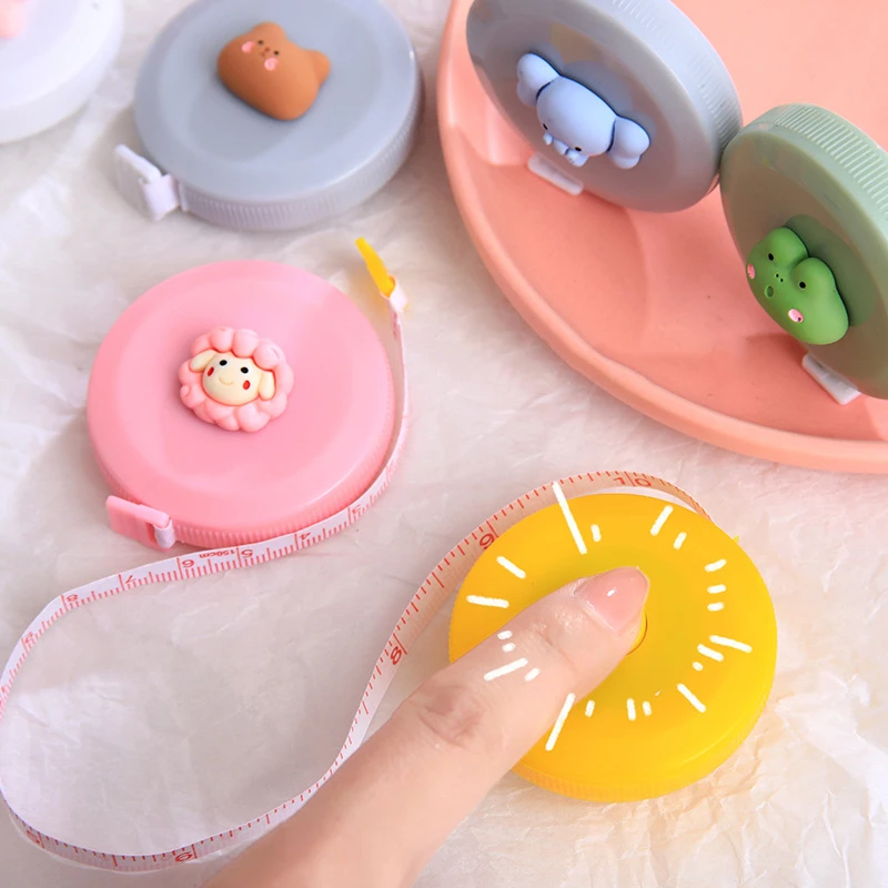 الكرتون 150 سنتيمتر/60 "شريط التدابير المحمولة قابل للسحب حاكم الأطفال الارتفاع حاكم سنتيمتر بوصة لفة الخياطة خياط شريط القياس