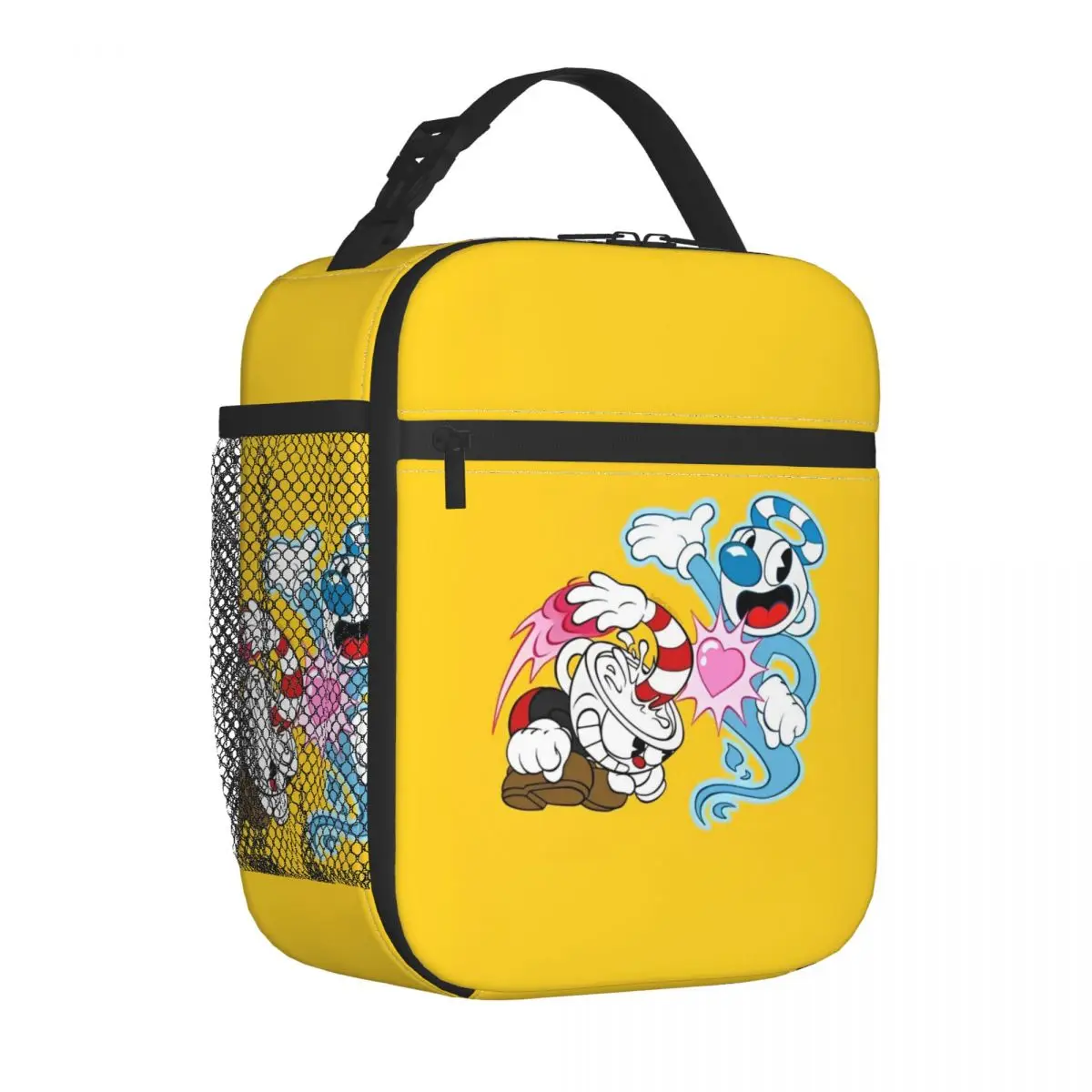 

Cuphead And Mugman Insulated Lunch Bag Portable Great Retro Game Reusable Thermal Bag Lunch Box Tote College Outdoor Food Bag