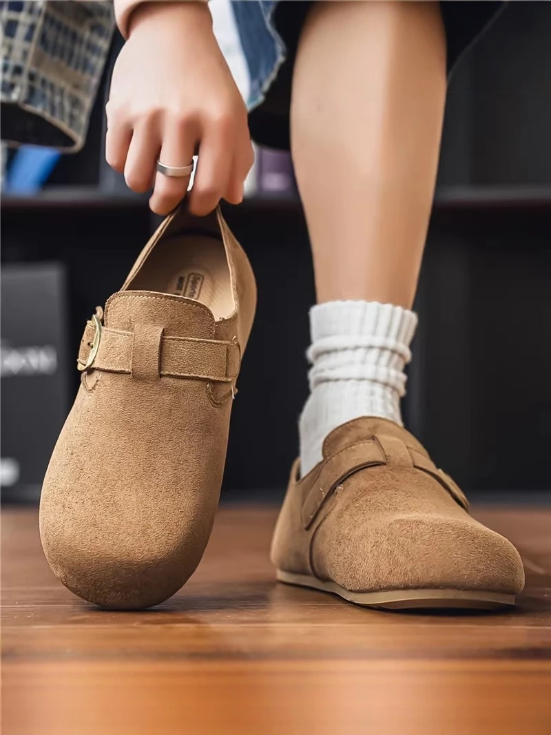 

Men's Casual Shoes Soft Sole Driving Work Shoes Fashionable Loafers Spring Autumn Season Breathable round Toe