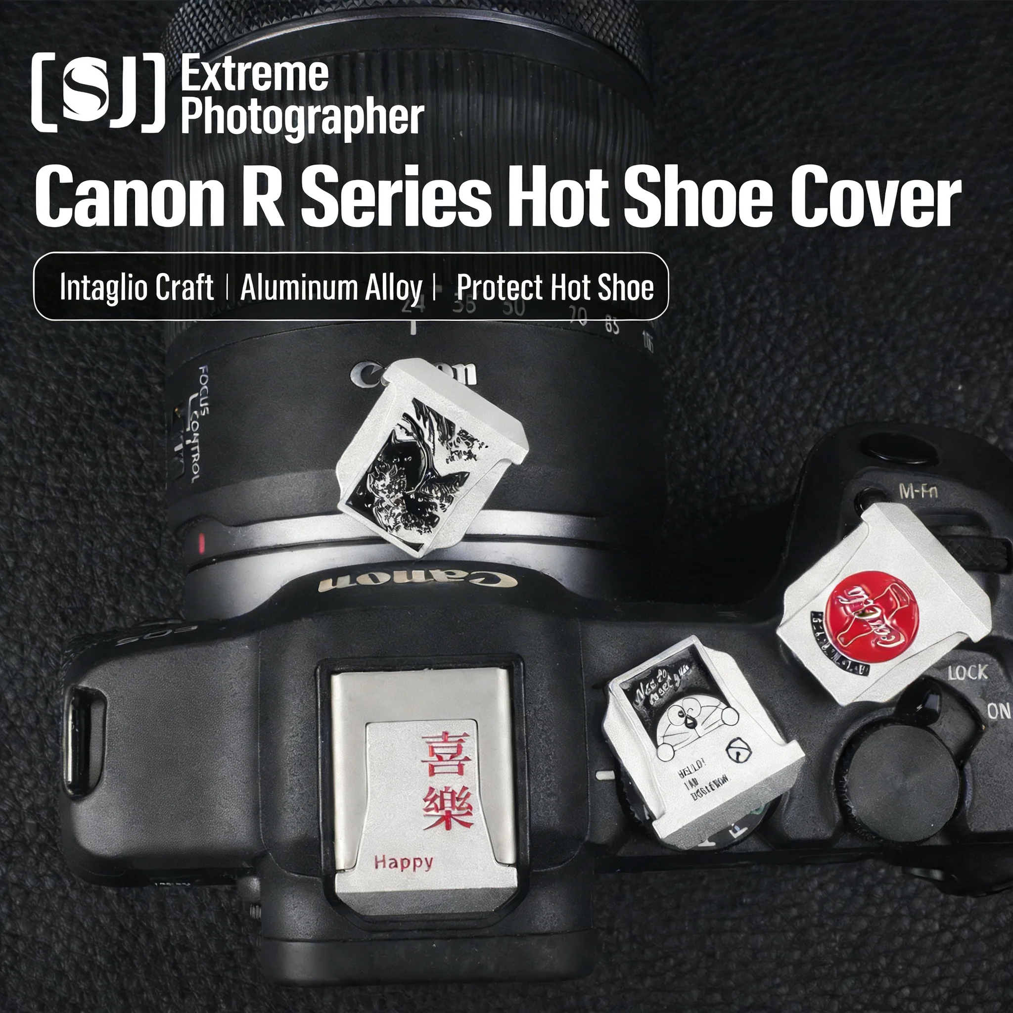 Camera Metal Hot Shoe Cover Protector Cover For Canon EOS R6/R7/R8/R10/R1/R3/R50/R52/R62/R5C R Series Photography Accessories