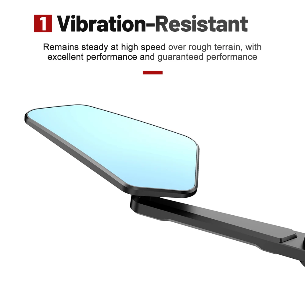 Universal Motorcycle Rearview Side Rearview Wide Angle Reflector Clear Wide Range Bike Rearview Mirrors Left Right Mirror
