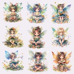 Angel Elf Patch Iron On Transfers For Clothing T-shirt Dress DIY Angle Girl Decoration Heat Transfer Stickers For Clothes