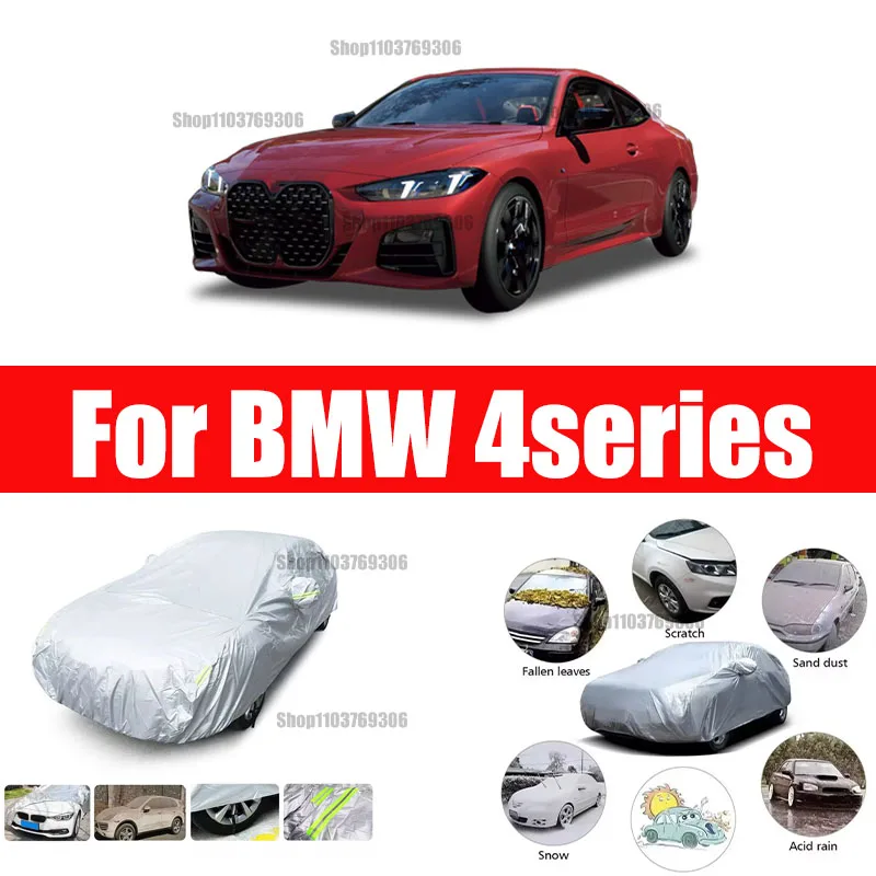 

For BMW 4 series Outdoor Protection Full Car Covers Snow Cover Sunshade Waterproof Dustproof Exterior Car accessories