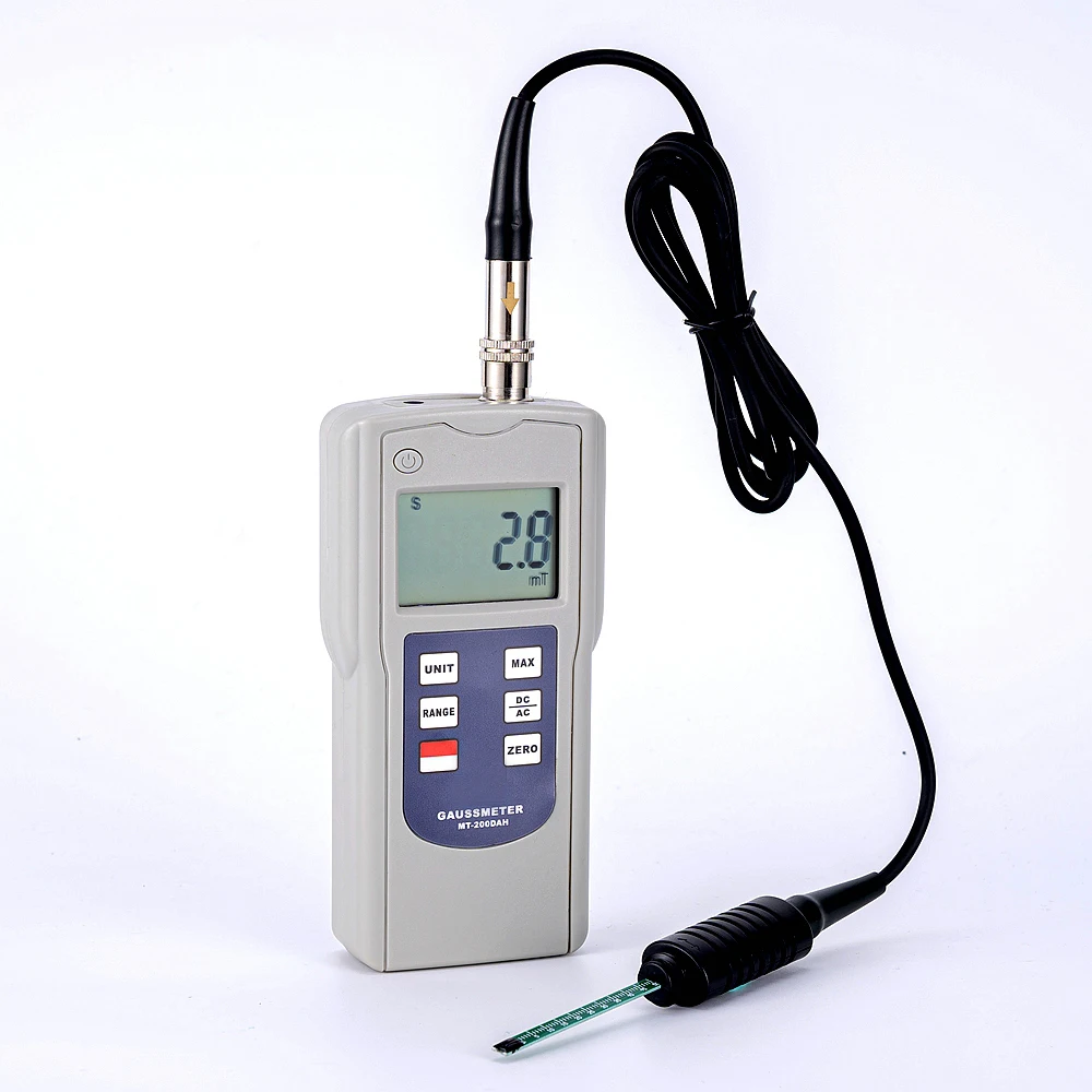 Digital Gauss Meter MT-200DAH Tesla Meter 1-400HZ 0~200mT~2000mT Magnetic Field Strength Detector