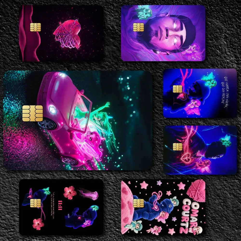 Singer O-Omar Courtz Credit Card Skin Stickers For Bank Card Bus Metro Card Sticker Waterproof Gift