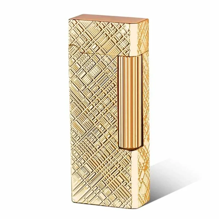 

Clssic Butne Lighter Metl Side Slide Lgnition Refillble Soft Flme Lighter for Women nd Men Collection Butne is Not Included