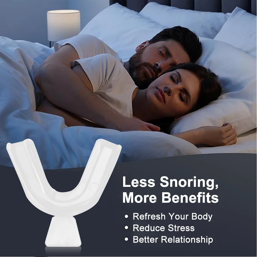 2/4PCS Anti Snoring Bruxism Sleeping Mouth Guard Night Guard Gum Shield Mouth Tray Stop Teeth Grinding Sleep Apnea Mouthpiece image 4
