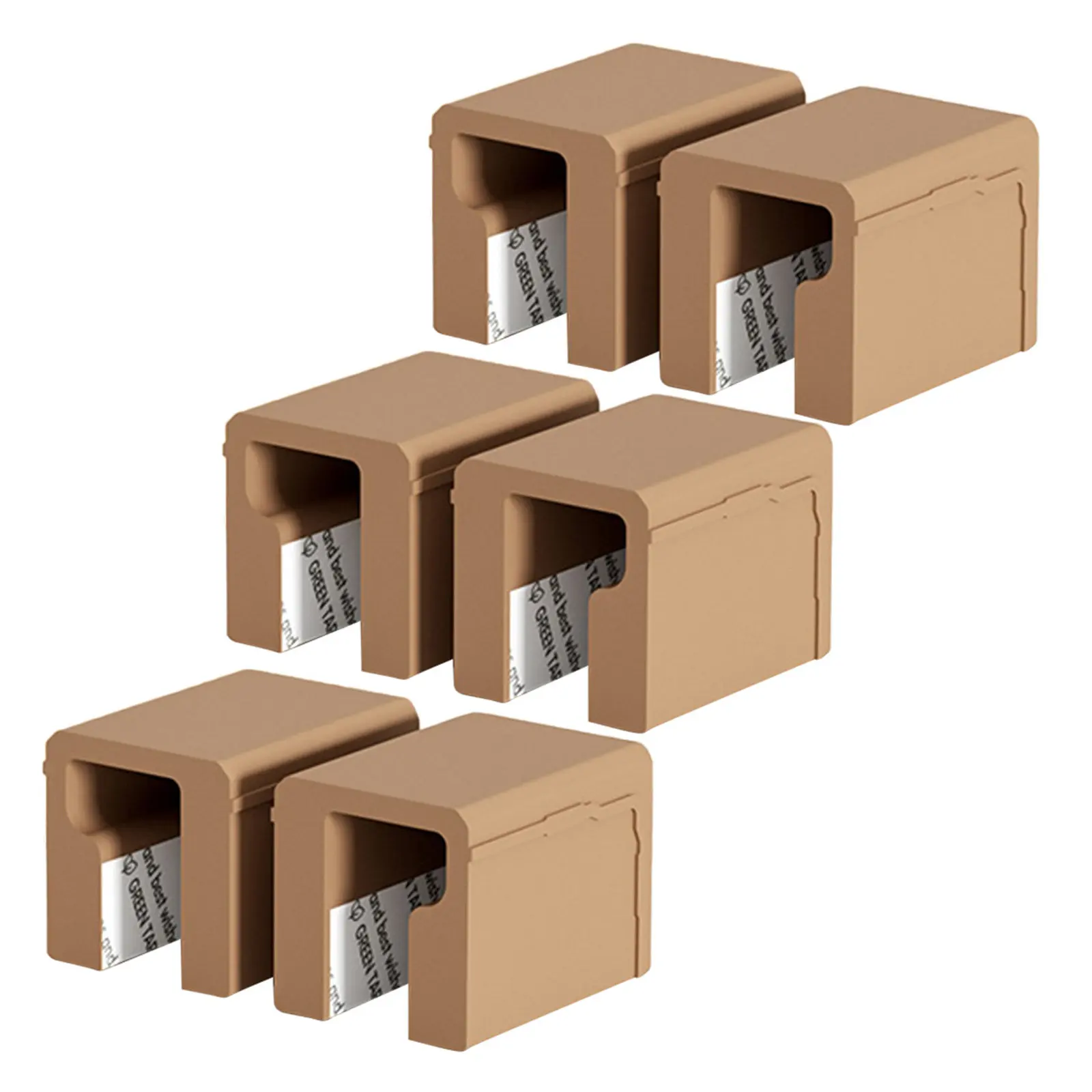 

6Pcs Strong Adhesive Silicone Corner Protectors for L-Shaped Handles Furniture Drawers Baby Proofing Safety Edge Guards Cabinet