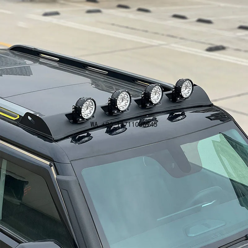 Off-road Searchlight, Traveler Modification Wholesale Suitable for Jetour T2 Roof Spotlight Bracket, Round Light,