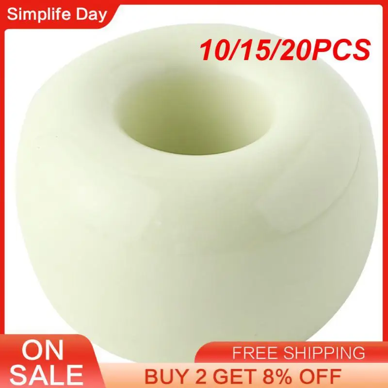 10/15/20PCS Toothbrush Holder Water Proof Round Fashion Toothbrush Holder Non-slip Set Thick And Round Ceramic Material