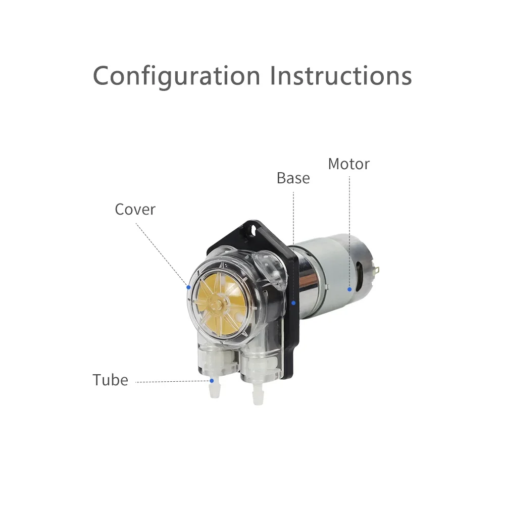 DC 5v 6v 12v 24v Volt Small Micro Stepper Motor Perstaltic Pump Water Liquid Dosing Head for Acid Soap Price