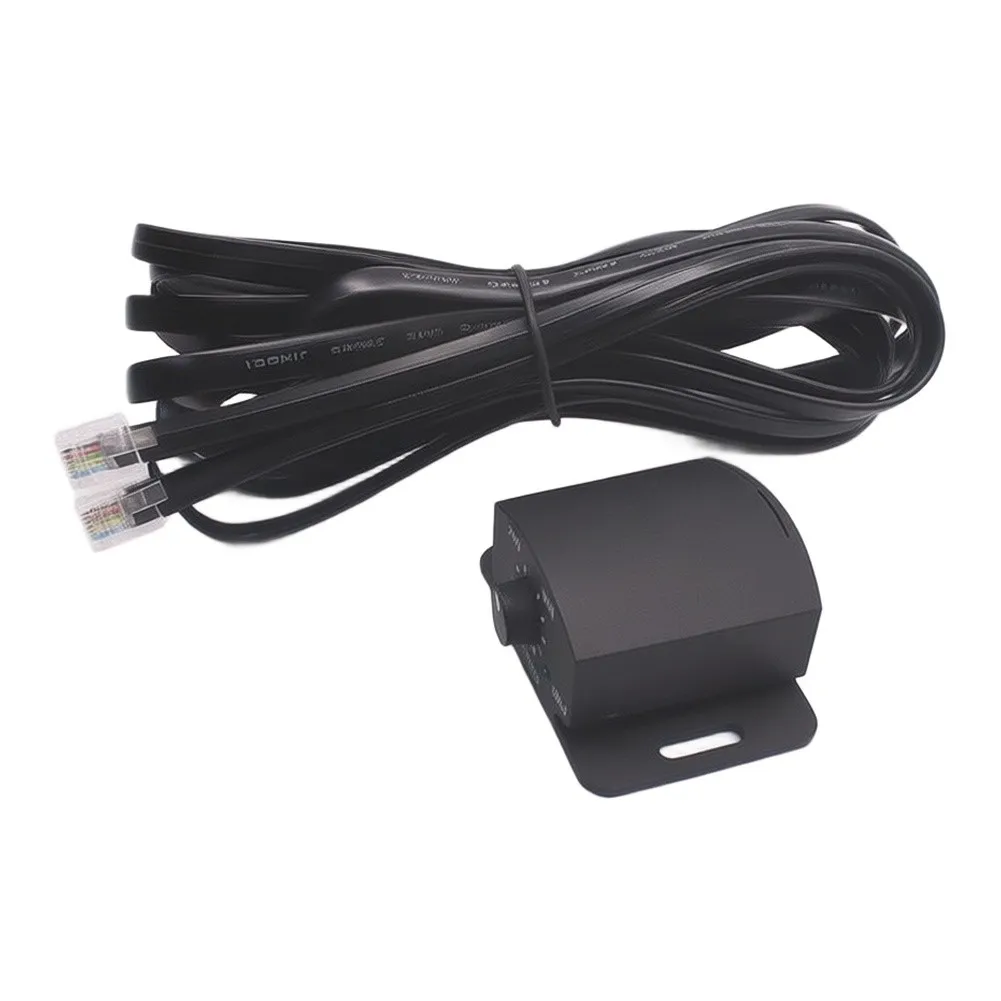 Audio Level Adjuster Car AMP Bass Remote High-Strength ABS Plastic Wear Resistant Material Anti-Aging Performance