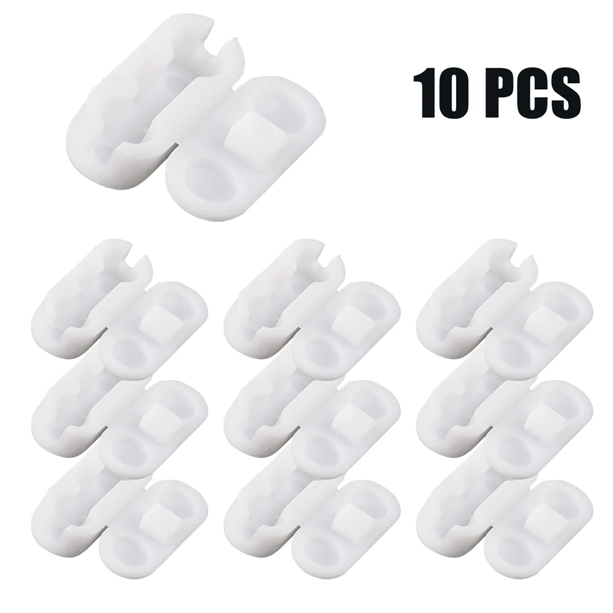 Conector de cadena para cortinas, conector de cordón para persianas enrollables de plástico, herramienta de repuesto para unir persianas verticales, 10 Uds.