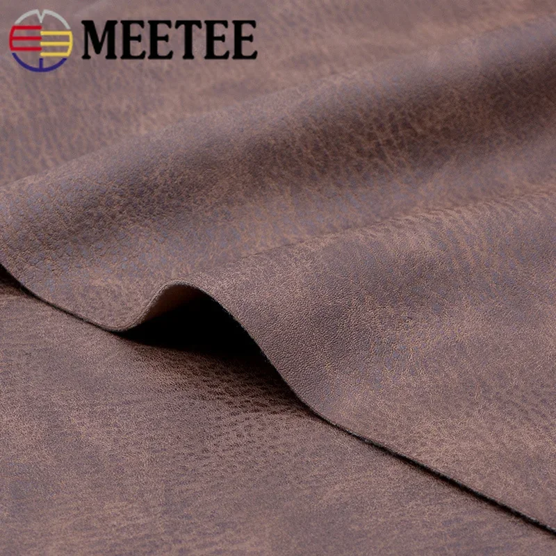 Meetee 50X135CM Faux Artificial Synthetic Leather Fabric for Sewing DIY Bag Shoes Sofa Material Home Decoration Accessories