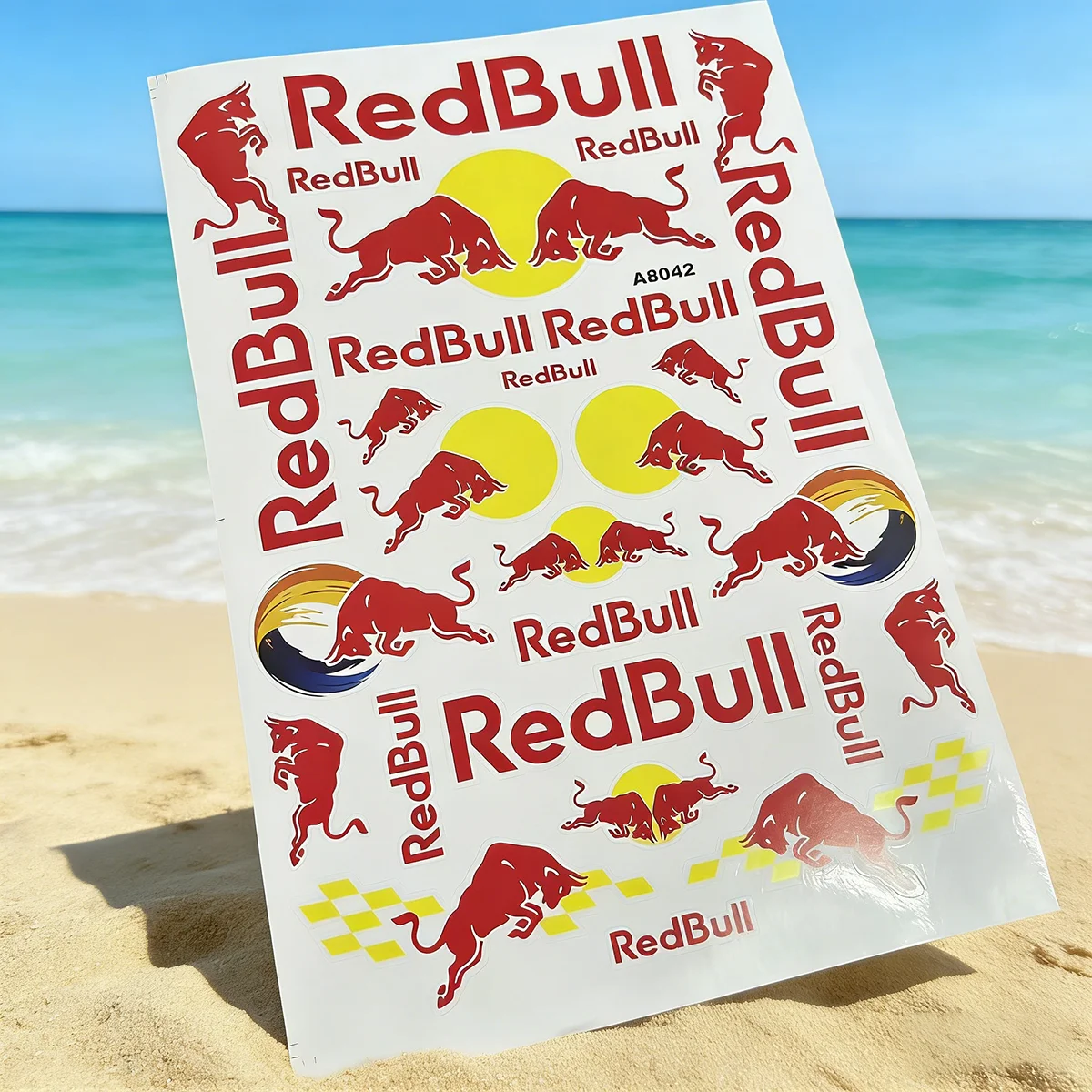 

Red Bull Motorbike Fuel Tank Decal Waterproof UV Resistant Anti Scratch Vinyl Sticker