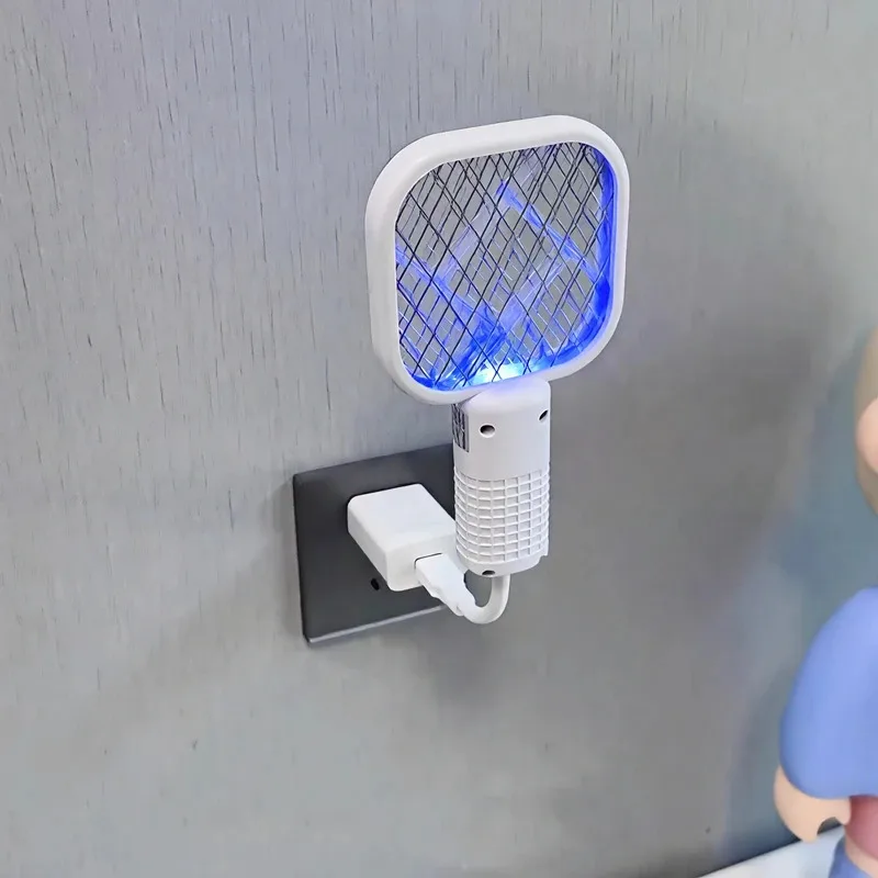 Mosquito Swatter Trap Mini USB UV Light Pest Control Electric Shock Mosquito Killer Lamp Portable Fly Bug Zapper Summer