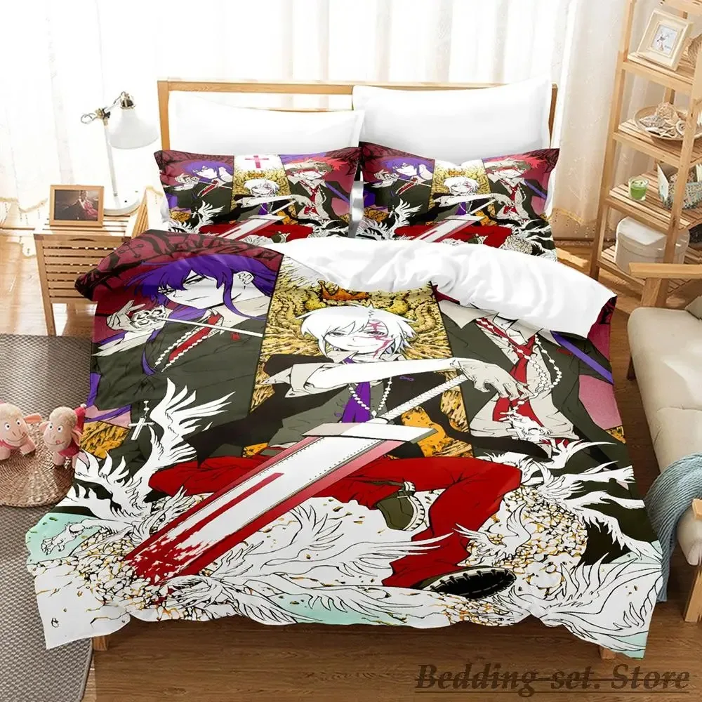 New D.Gray-man Bedding Set Single Twin Full Queen King Size Bed Set Adult Kid Bedroom Duvetcover Sets Anime parure de lit Bed