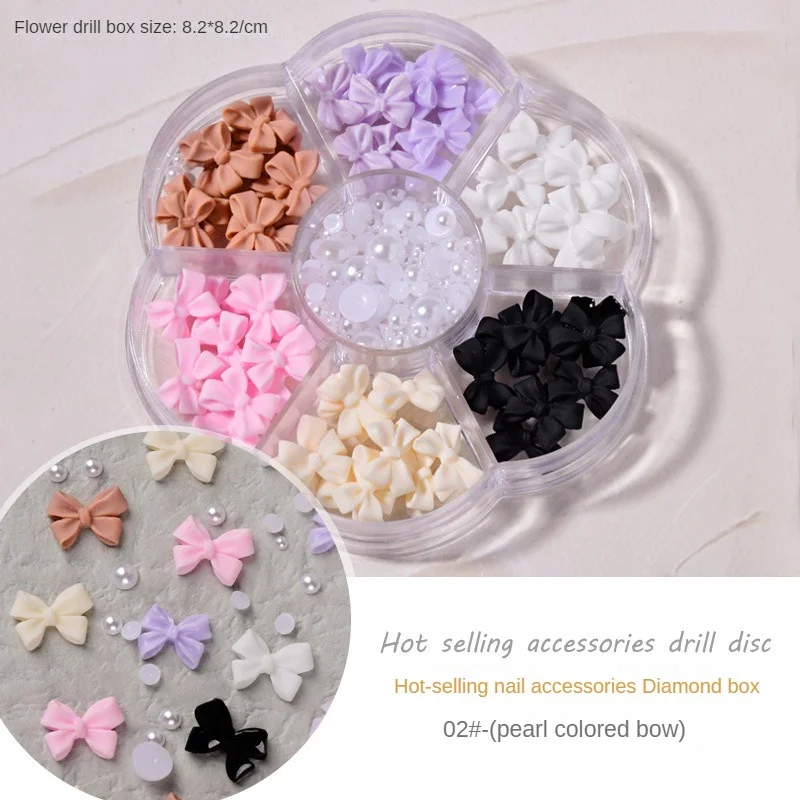 Glänzendes Nagelzubehör, einzigartige Nageldekoration, Diamanten, zufällig glänzende Strasssteine, Perlen, Nagelkunst-Dekoration, Bohrer, 7-Gitter-Mix