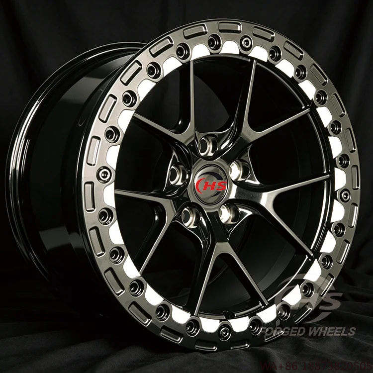 5x112 5x120 5x114.3 Forged Racing Rims Custom Beadlock Aluminum Alloy T6061 Wheels for Drag Racing    Supra