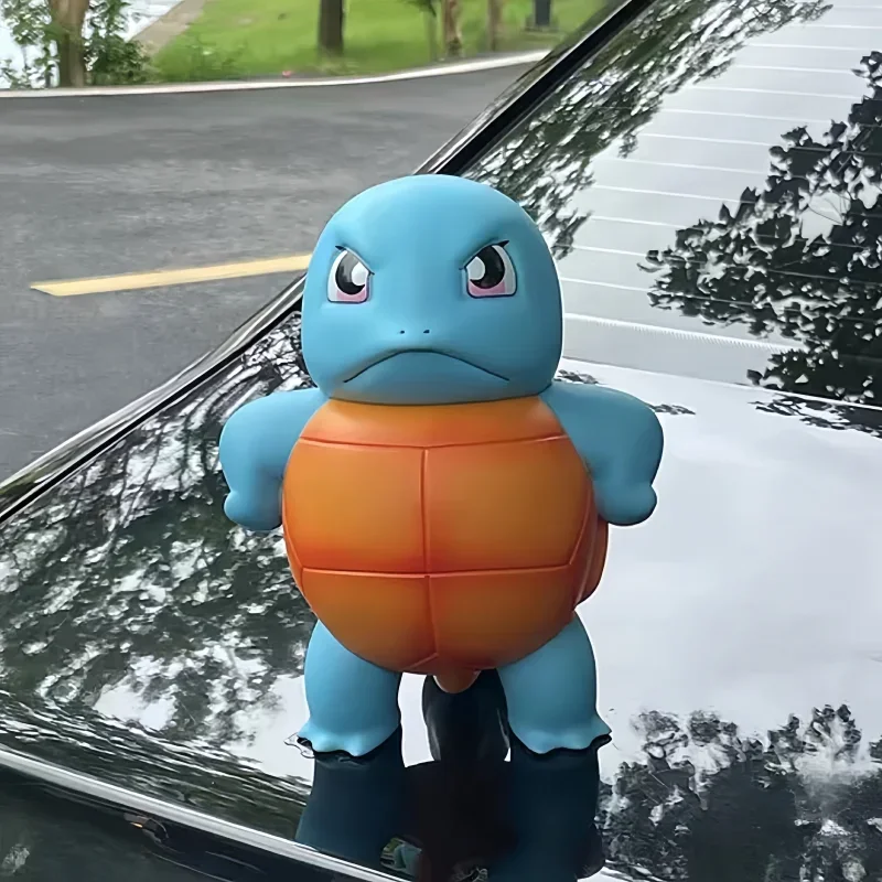 New Hot Sale Anime Pokemon Squirtle Will Spray Water Jenny Turtle Car Accessories Spray Water Big Size Proud And Cute Model Toys