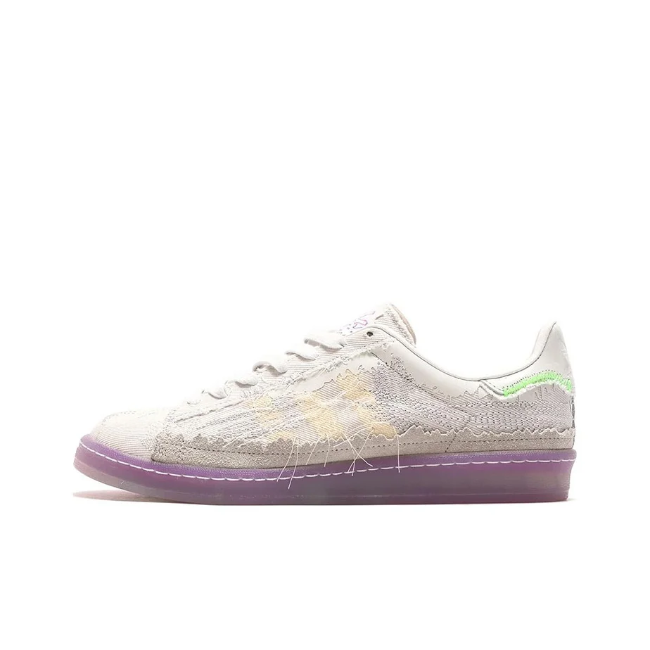 Adidas Originals x Youth Of Paris Campus 80s Zapatillas de Skateboard de Caña Baja Unisex Gris Blanco ID6805