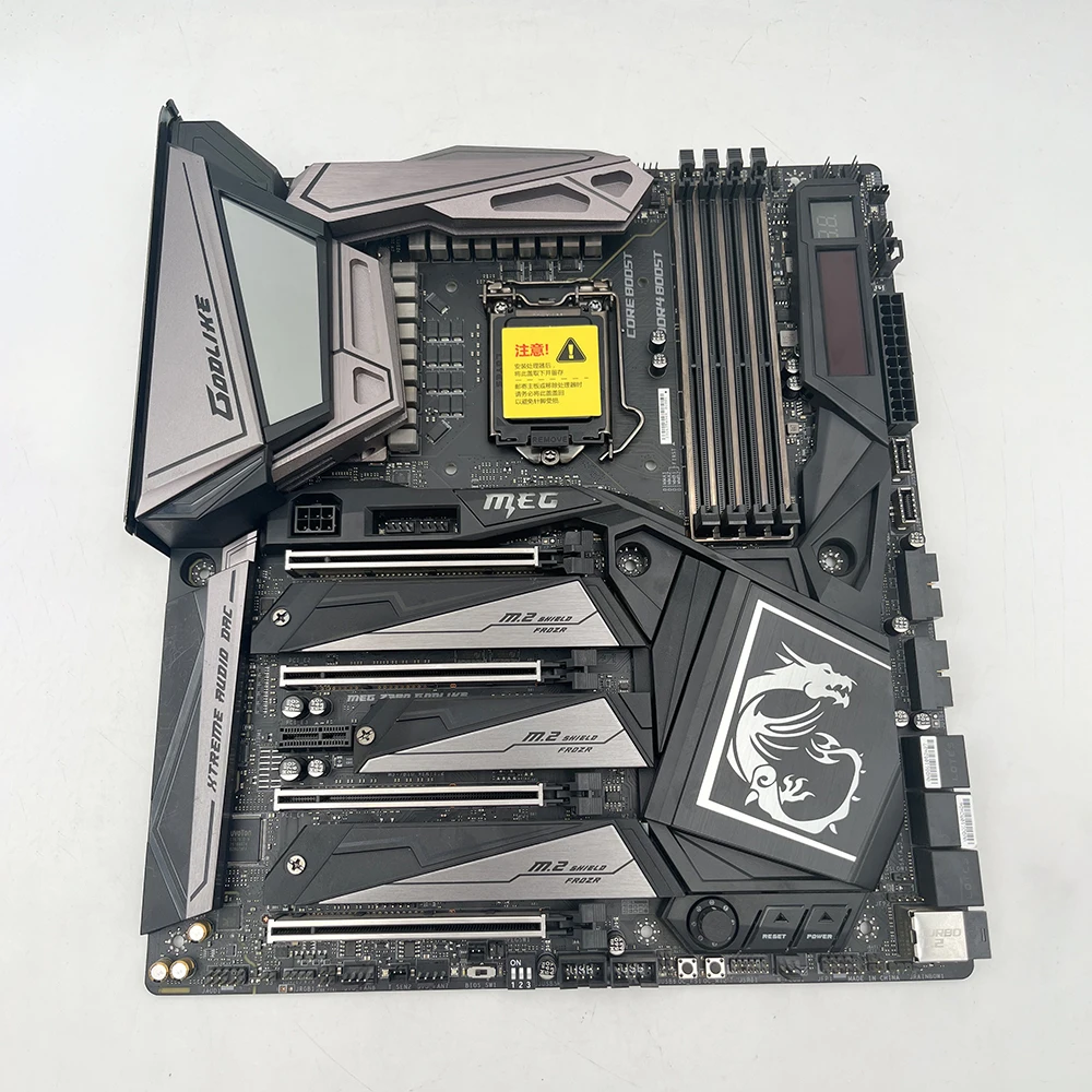 Imagem -06 - Godlike-pc Placa-mãe Desktop Meg Z390 Lga1151 Ddr4 128g E-atx Satr3 M.2 U.2 Usb 3.1 Suporte i9