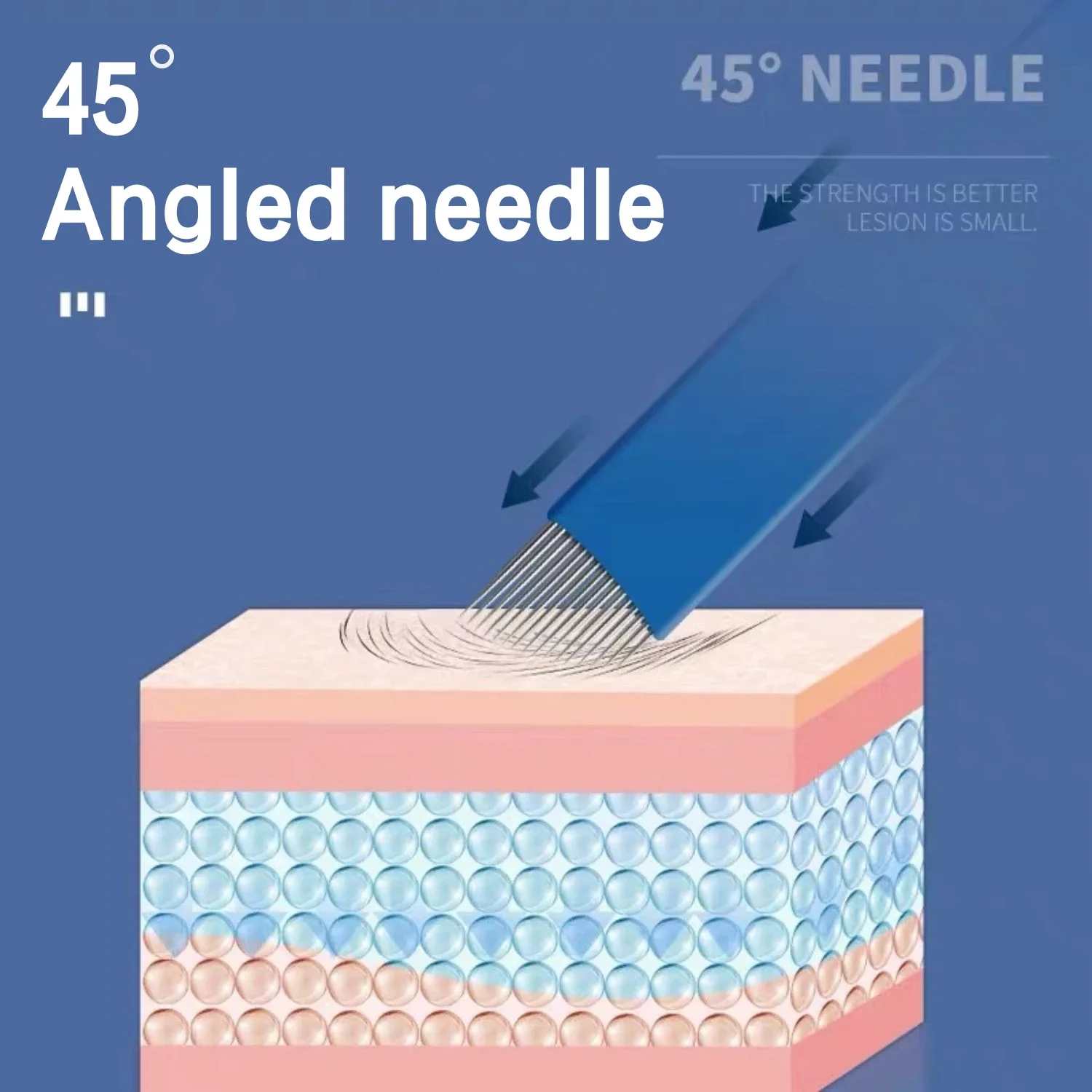 100 قطعة إبر Microblading 0.2 مللي متر PMU إبر الوشم شفرة ماكياج دائم وشفرات الحاجب لمستلزمات الوشم