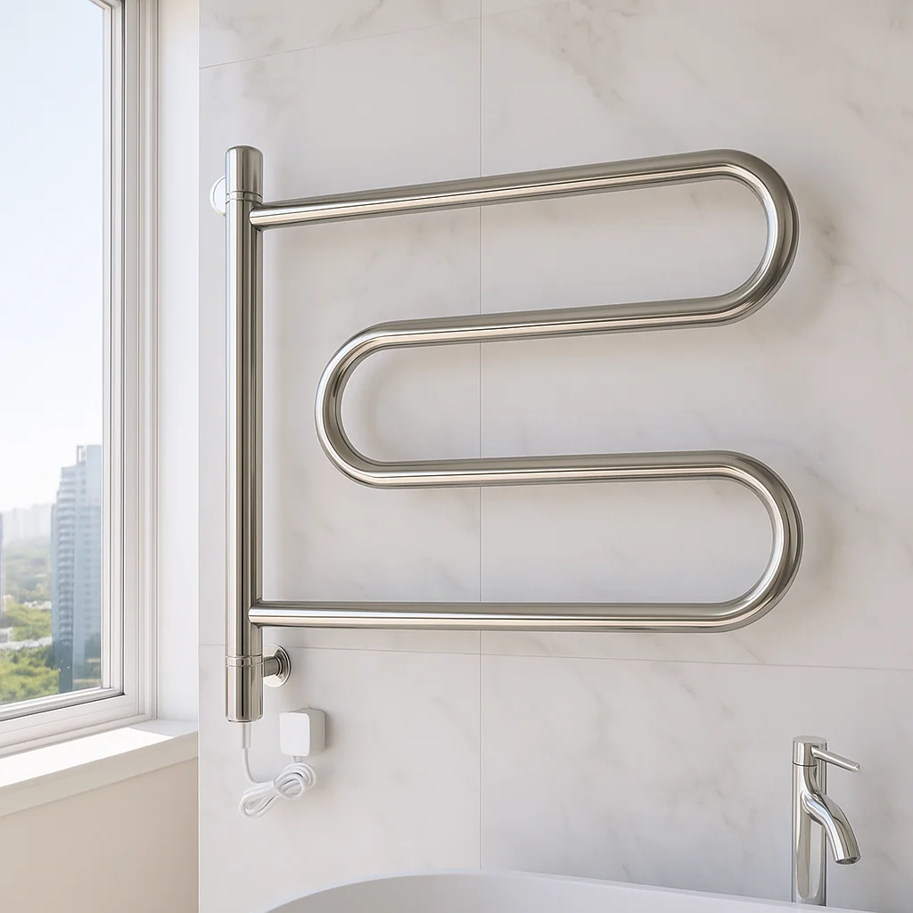 304 Stainless Steel Wall Mounted Quick Heating Waterproof Anti Rust Bathroom Towel Warmer
