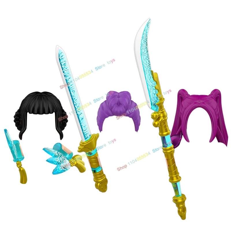 Cartoon Jungen Mädchen Sänger Modelle Zubehör Zusammenbau-Szene Bausteine Actionfigur Bausteine Sammlung Spielzeug Geschenk WM3091 TP396