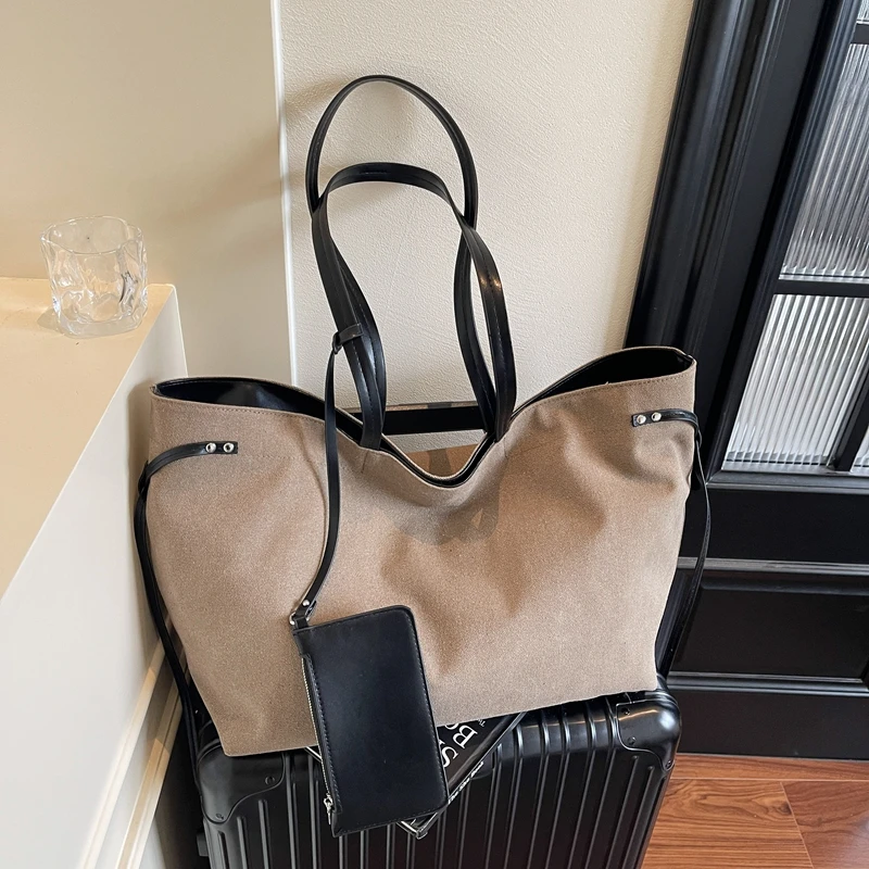 

Casual Vintage Women's Shoulder Bag Fashion Female Canvas Portable Handbags Large capacity Travel Laptop Tote Bags for lady