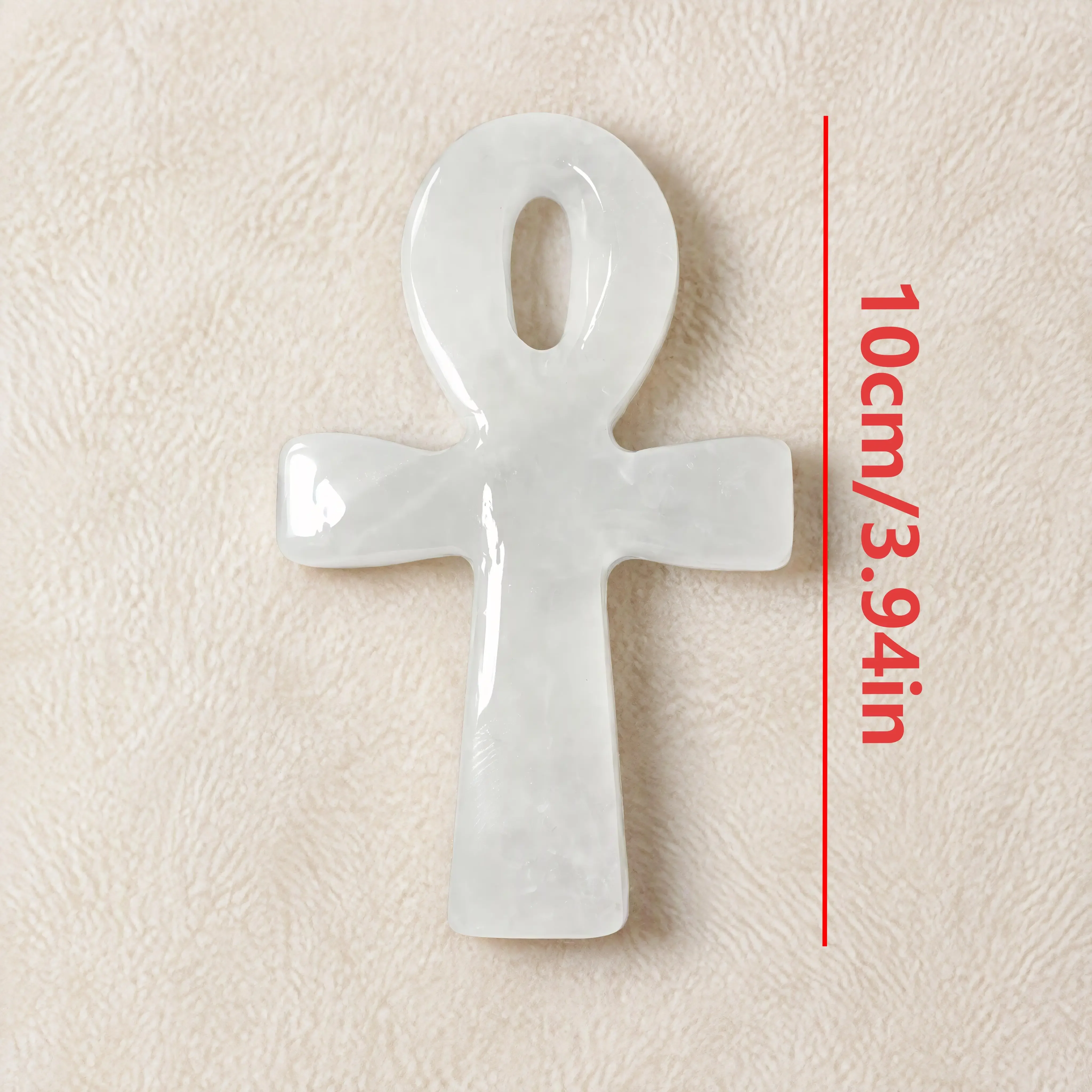 random pattern natural stone or crystal fire stone ankh 10cm wealth attraction decorative stone carving mineral collection