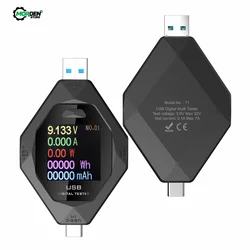 DC 3.6-32V 0.1-8A typ + USB tester napięcia miernik napięcia prądu Monitor wielofunkcyjny analizator wykrywania mocy narzędzie testujące