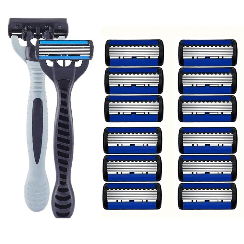 

Razor Classic 6 Edge Safety Razor for Mens Shaving&Womens Hair Removal 24 Shaving Blades Manual Shaver