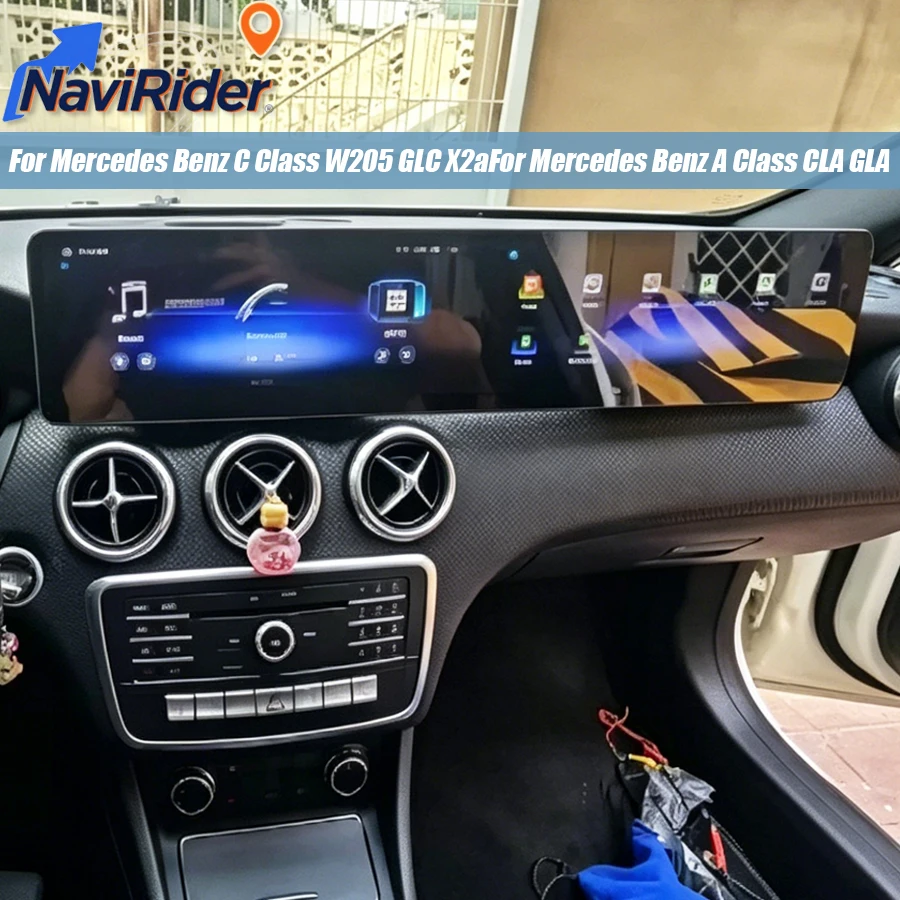 12.3+12.3“ Android Dual Screen For Mercedes Benz A Class CLA GLA W176 C117 X156 W463 W246 Carplay GPS Multimedia Navigation Auto
