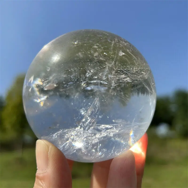 

Natural Clear Quartz Ball Crystal Gem Quartz Sphere Reiki Healing