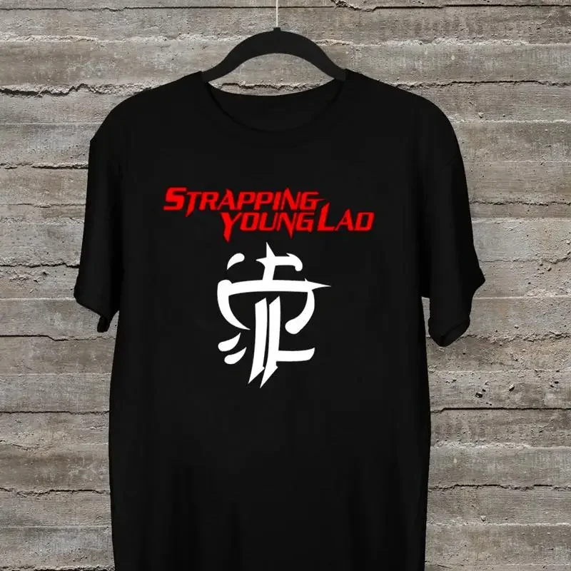 New Strapping Young Lad Retro Logo T Shirt Black All Size For Fan Am280
