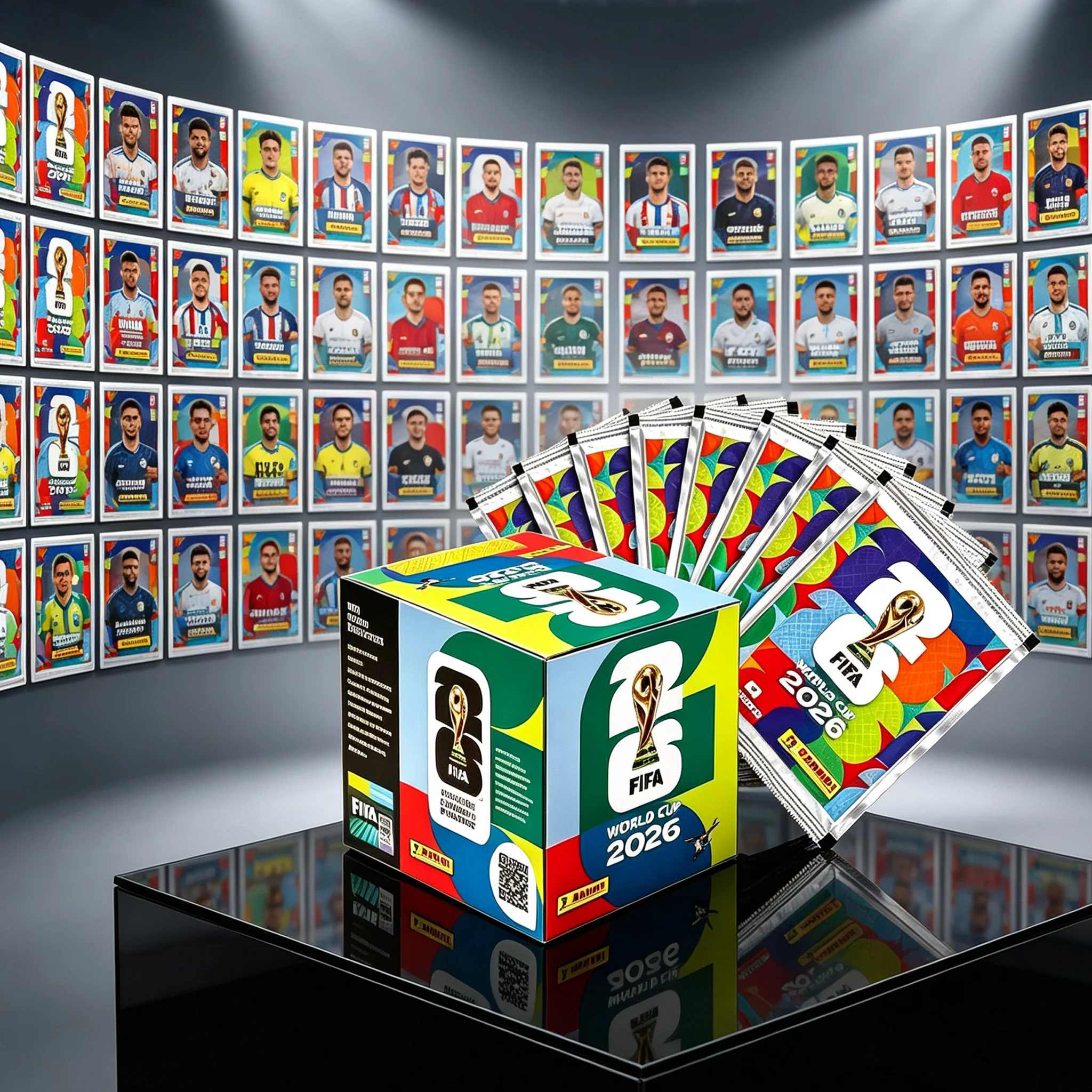 FIFA World Cup Sticker Collection Box Official Sticker Collection Pack & Album Soccer Memorabilia Set Football Souvenir Fan Gift