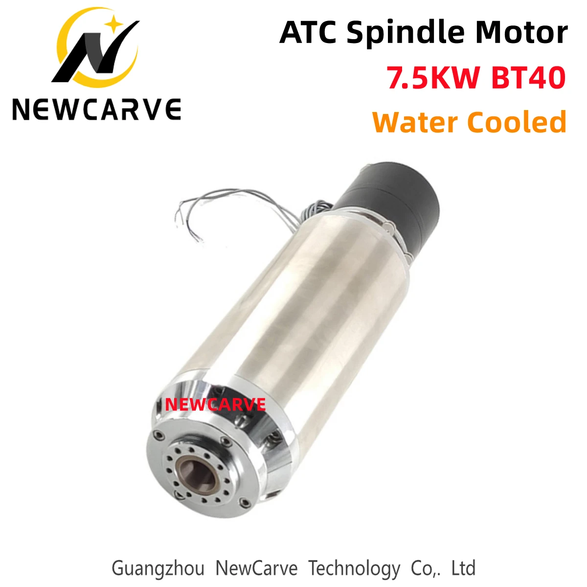 7.5KW BT40 Automatic Tool Change Spindle Pneumatic Water Cooling Motor ATC 220V 380V 150mm For Engraving Milling Metal