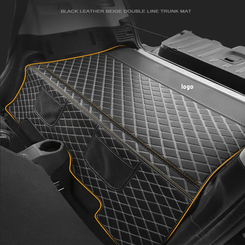 Car Leather Full Surround Trunk Mat Storage Bag Dirt Resistant Decoration For Mercedes Smart 453 Fortwo Car Accessories Interior