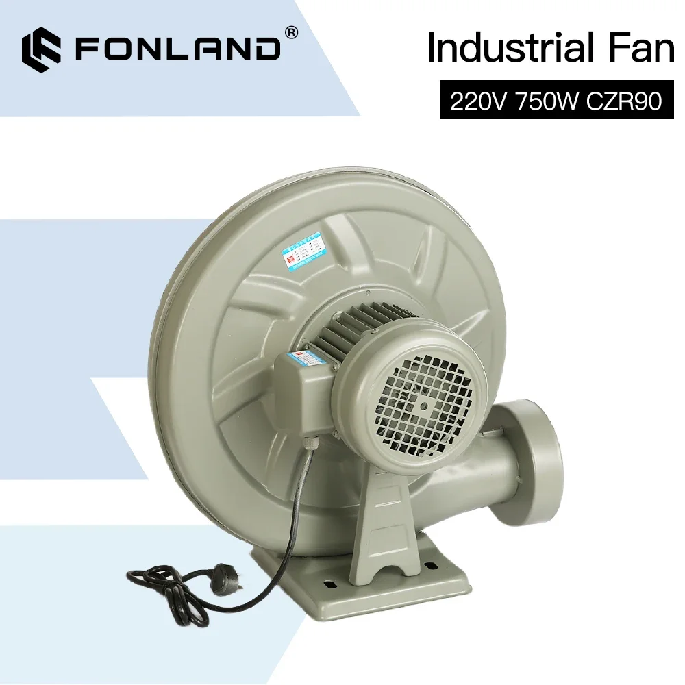 Exhaust Fan Air Blower Centrifugal 550W 750W for CO2 Laser Engraving Cutting Machine Medium Pressure Lower Noise metal shell