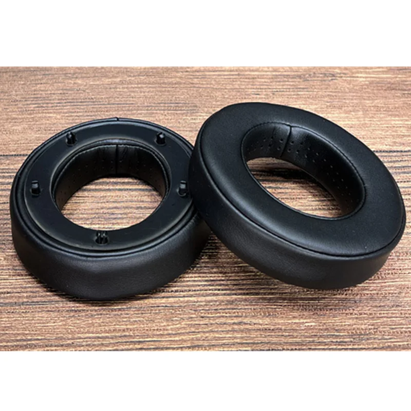 Almohadillas de cuero de proteína para auriculares, almohadillas de repuesto para auriculares focales transparentes MG ELEGIA UTOPIA S TELLIA, espuma viscoelástica, color negro y gris