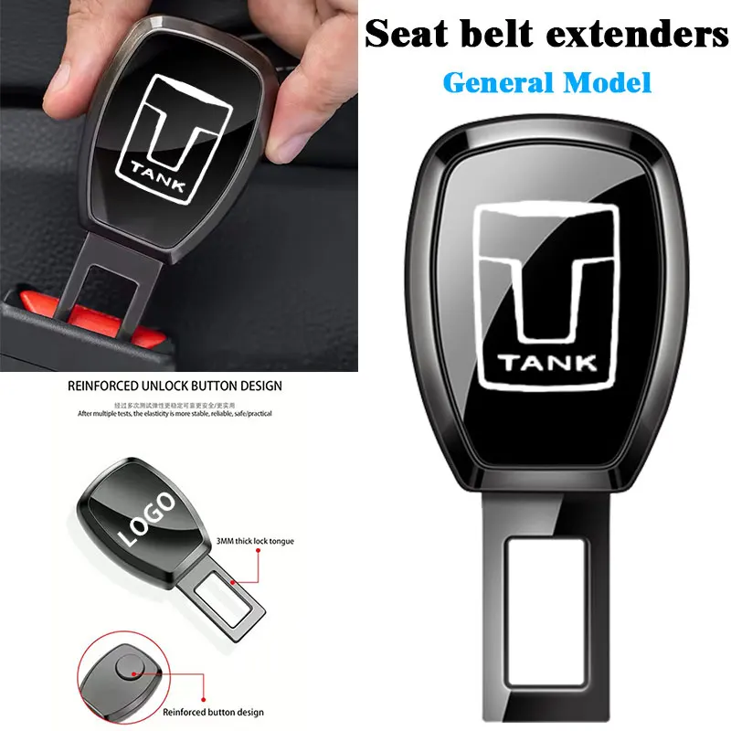 Car Seat Belt Clip Extender Safety Seatbelt Lock Buckle Plug For Great Wall GWM Tank 300 City 300 400 500 700 Hi4-T Bord