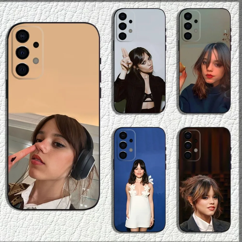 Actor J-Jenna O-Ortega Actress Phone Case For Samsung Galaxy A13,A21s,A22,A31,A32,A52,A53,A71,A80,A91 Soft Black Shell