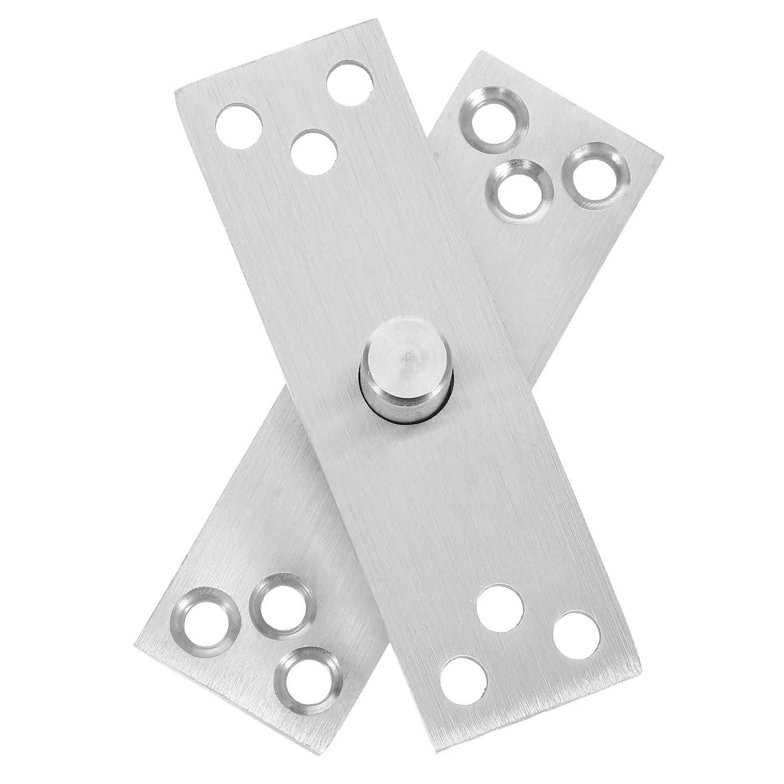 1Set Chicken Beak Stainless Steel Door Hinge System 360 Degree Rotating Hidden Pivot Hardware for Wood Doors Bookshelves