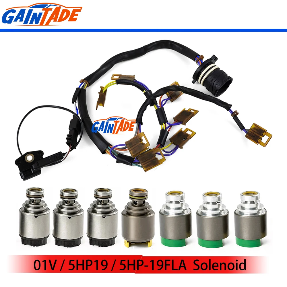 Arnés de cableado interno de válvula de transmisión automática 5HP19 5HP19 01V 5HP-19 con solenoides para Prosche 911 Boxster para Audi para BMW