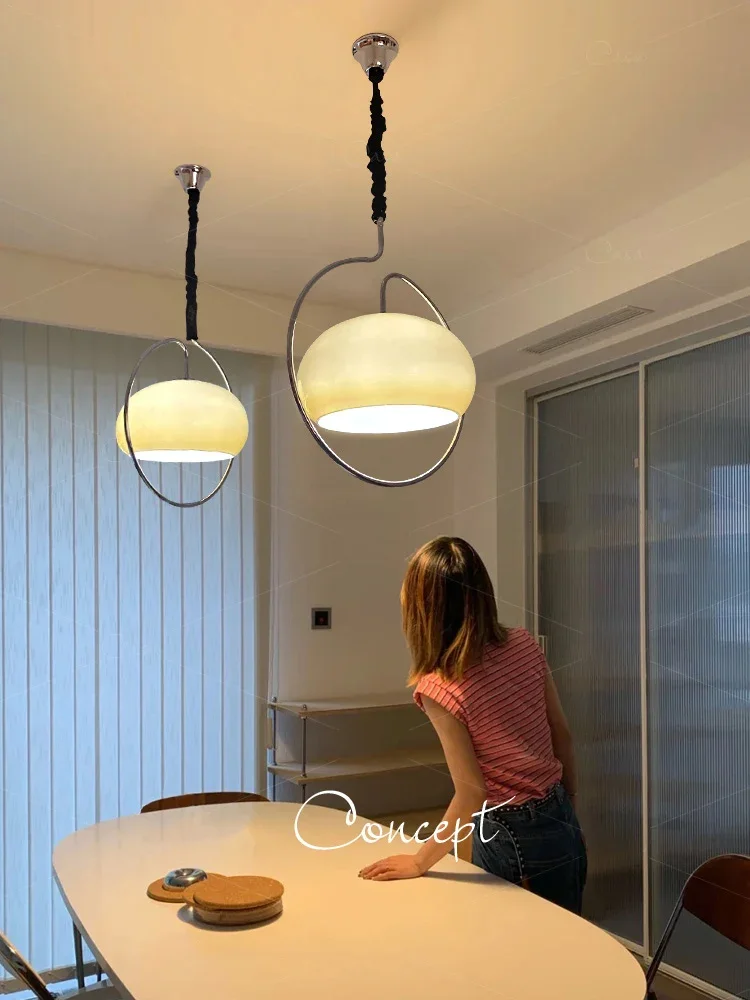 

Modern Bauhaus Pendant Light Medieval Cream Wind Pendant Lamp For Bedroom Children's Room Hotel Living Room Designer Chandelier